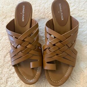 NEW Donald J. Pliner | Wedge Woven Sandals | Style “Flore” in Desert Vachetta